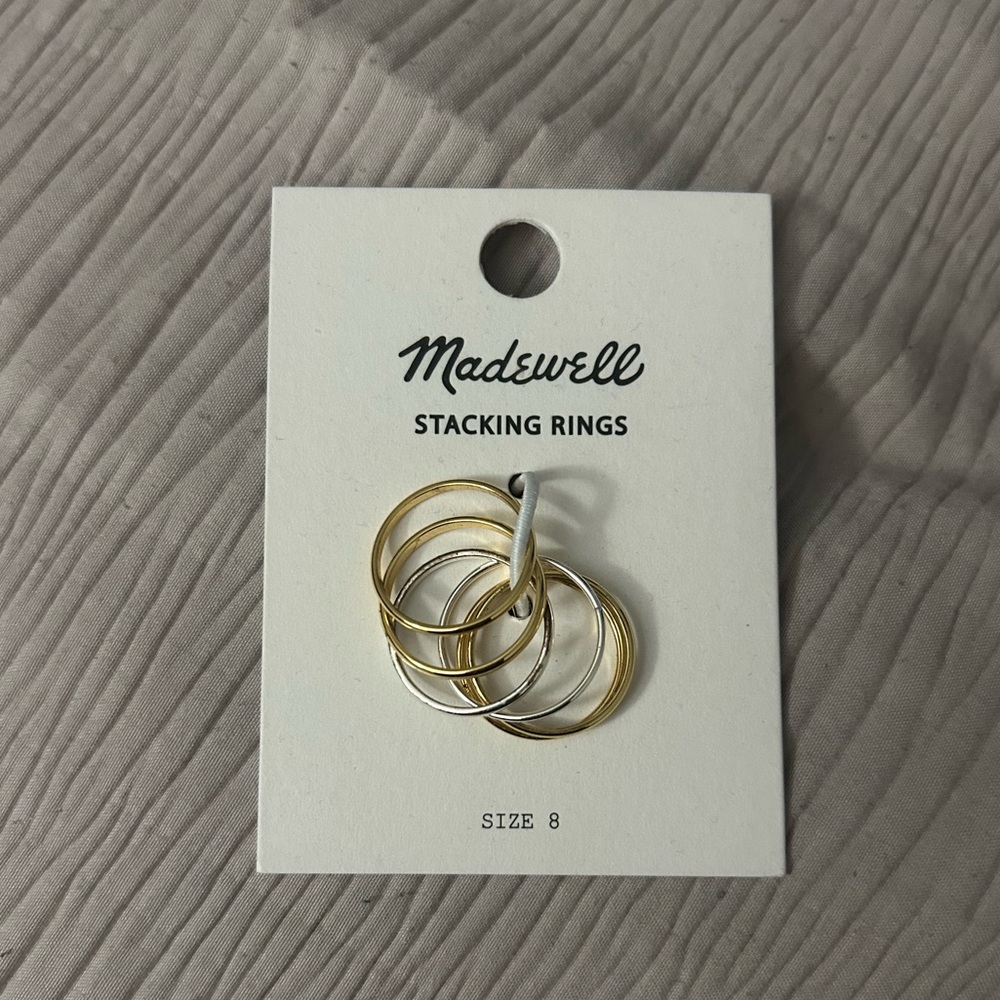 Madewell stackable rings (NWT)